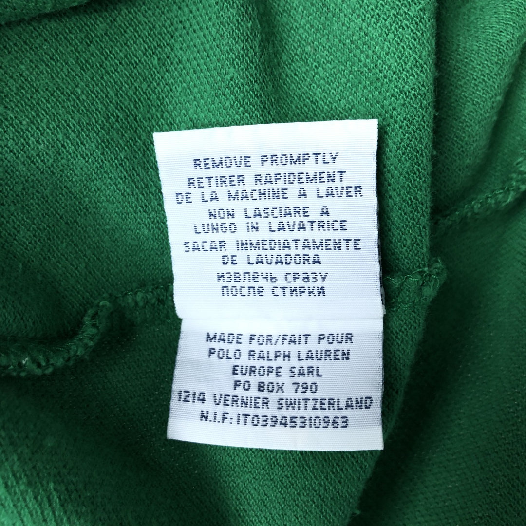 Ralph Lauren POLO by Ralph Lauren CUSTOM FIT short sleeve polo shirt, men's M size cotton green type Vintage Second Hand