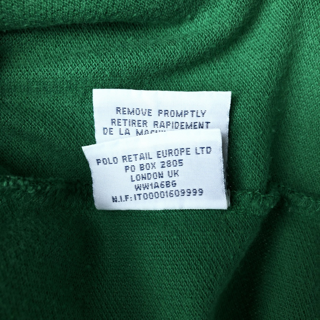 Ralph Lauren POLO by Ralph Lauren CUSTOM FIT short sleeve polo shirt, men's M size cotton green type Vintage Second Hand