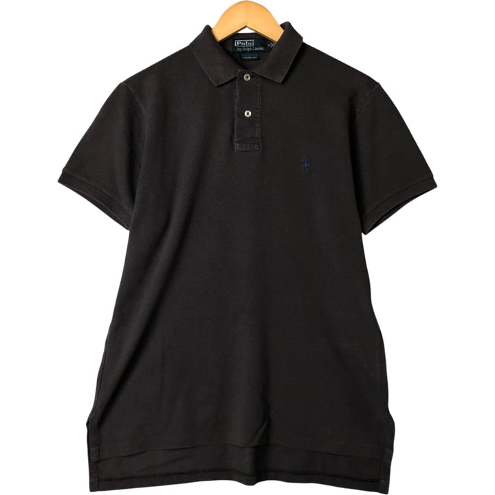 Ralph Lauren POLO by Ralph Lauren short sleeve polo shirt, men's size M cotton Charcoal Vintage Second Hand