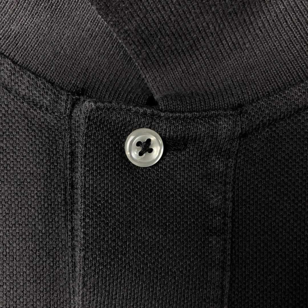 Ralph Lauren POLO by Ralph Lauren short sleeve polo shirt, men's size M cotton Charcoal Vintage Second Hand
