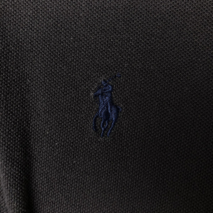 Ralph Lauren POLO by Ralph Lauren short sleeve polo shirt, men's size M cotton Charcoal Vintage Second Hand