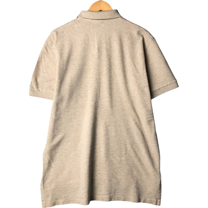 Ralph Lauren POLO by Ralph Lauren short sleeve polo shirt, men's size L cotton unbleached Vintage Second Hand