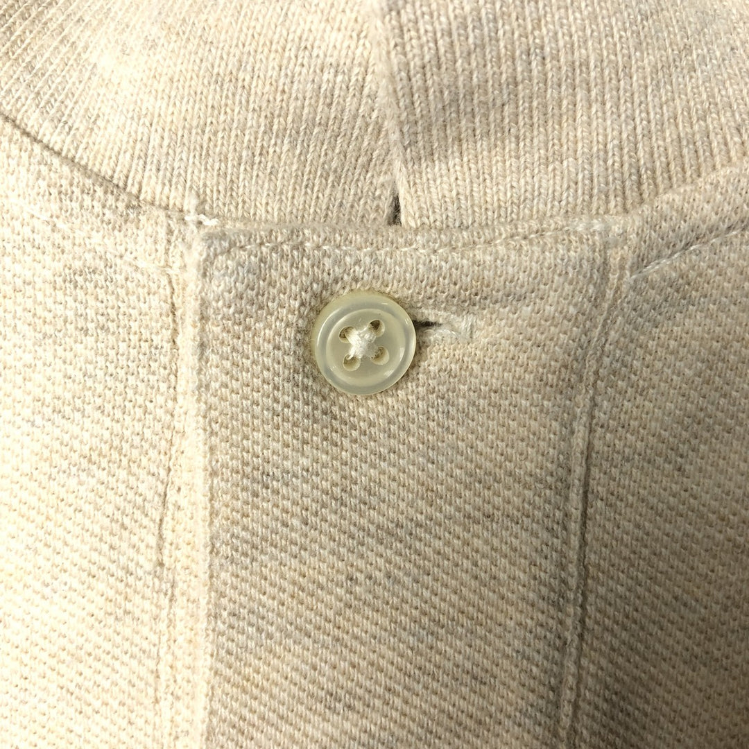 Ralph Lauren POLO by Ralph Lauren short sleeve polo shirt, men's size L cotton unbleached Vintage Second Hand