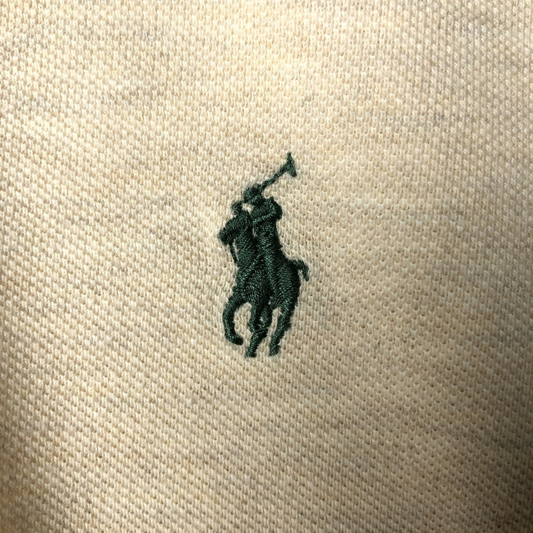Ralph Lauren POLO by Ralph Lauren short sleeve polo shirt, men's size L cotton unbleached Vintage Second Hand
