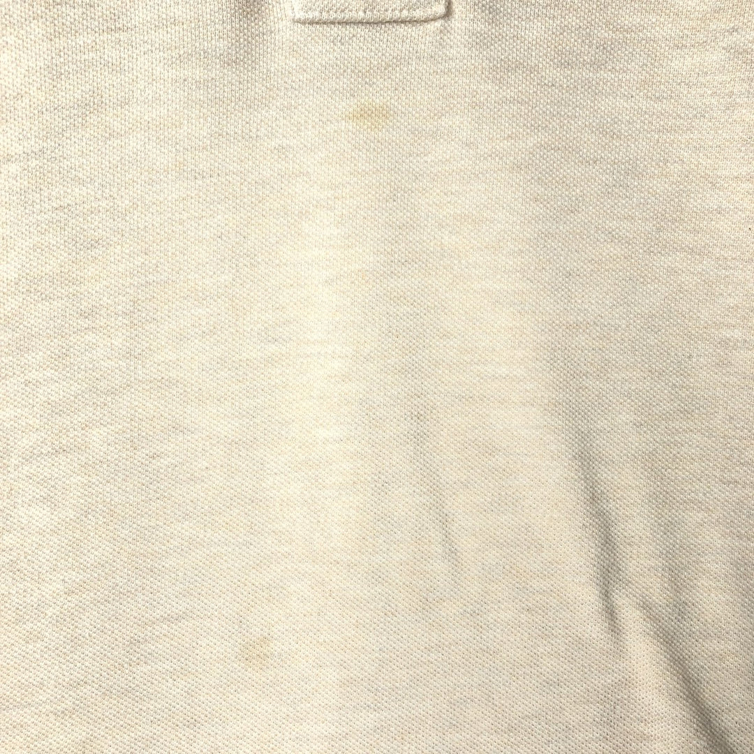 Ralph Lauren POLO by Ralph Lauren short sleeve polo shirt, men's size L cotton unbleached Vintage Second Hand