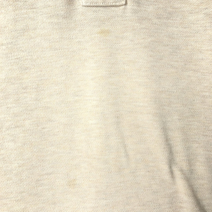Ralph Lauren POLO by Ralph Lauren short sleeve polo shirt, men's size L cotton unbleached Vintage Second Hand