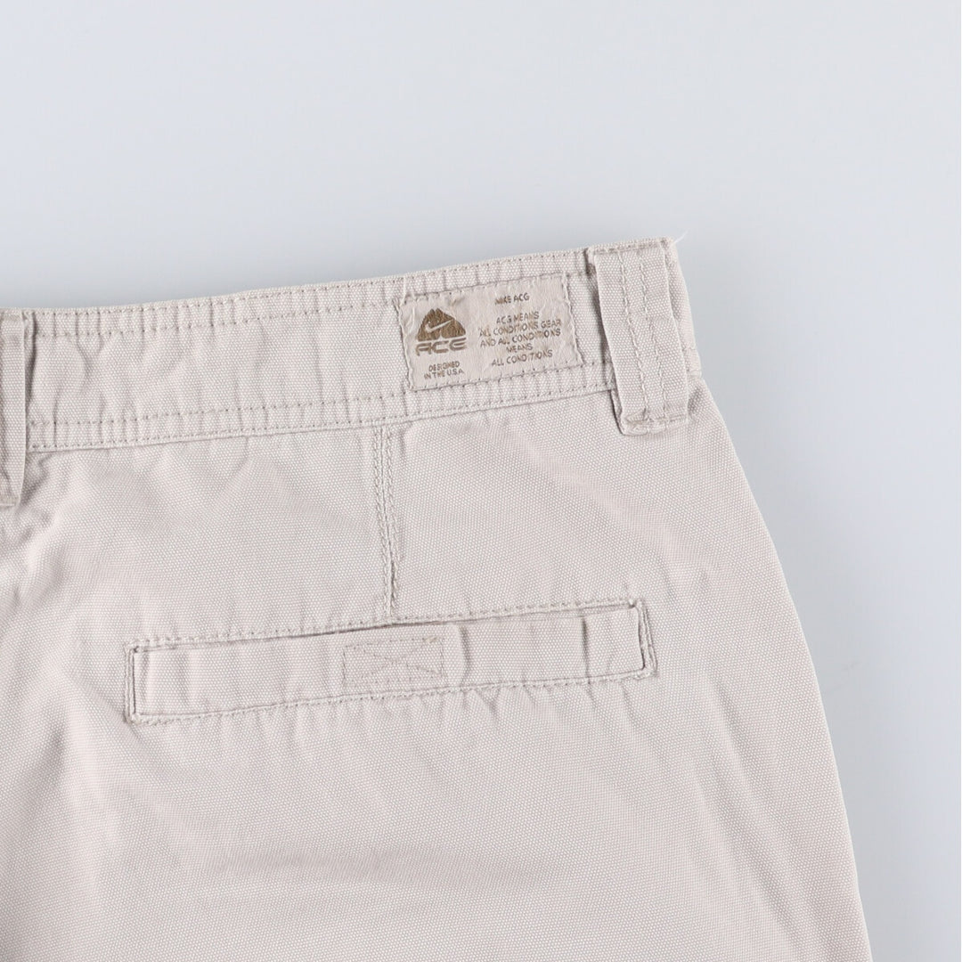 Nike ACG Cargo Shorts, Men's, Size W37 cotton Beige type Vintage Second Hand