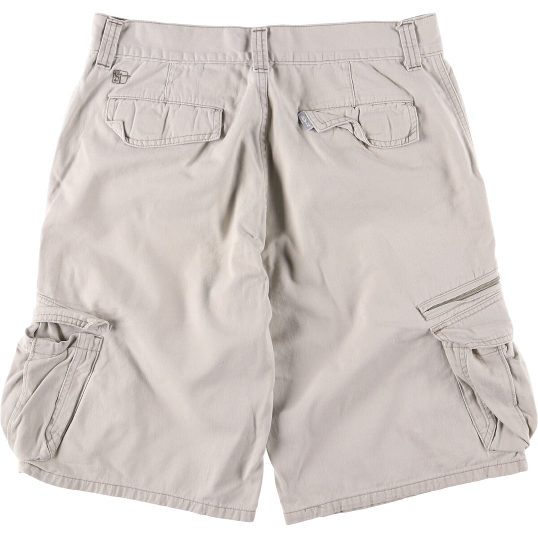 2000'S Levi's SILVER TAB Cargo Shorts, Men's Size 36 cotton Beige type Vintage Second Hand