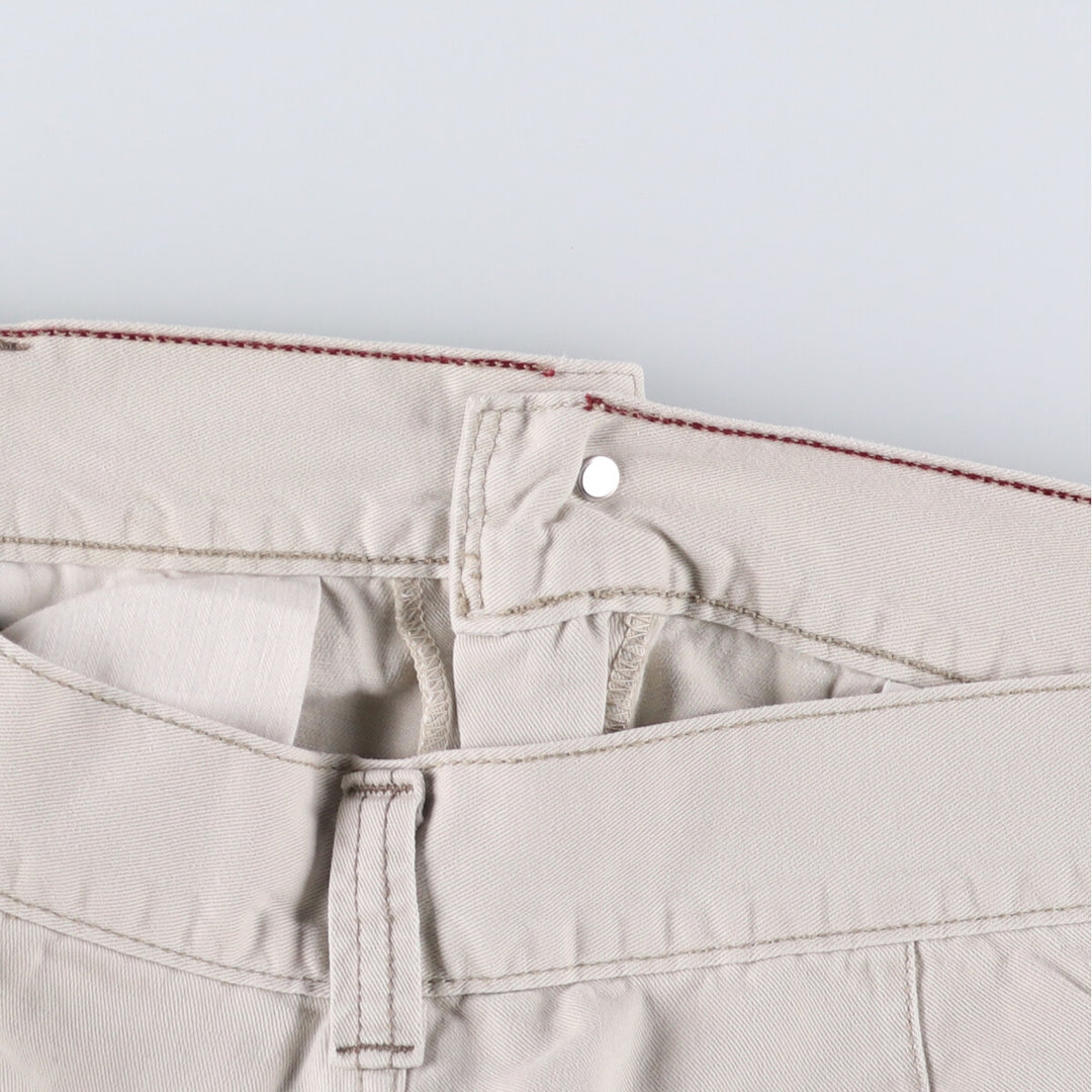 2000'S Levi's SILVER TAB Cargo Shorts, Men's Size 36 cotton Beige type Vintage Second Hand
