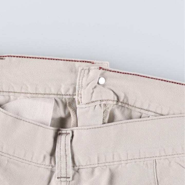 2000'S Levi's SILVER TAB Cargo Shorts, Men's Size 36 cotton Beige type Vintage Second Hand