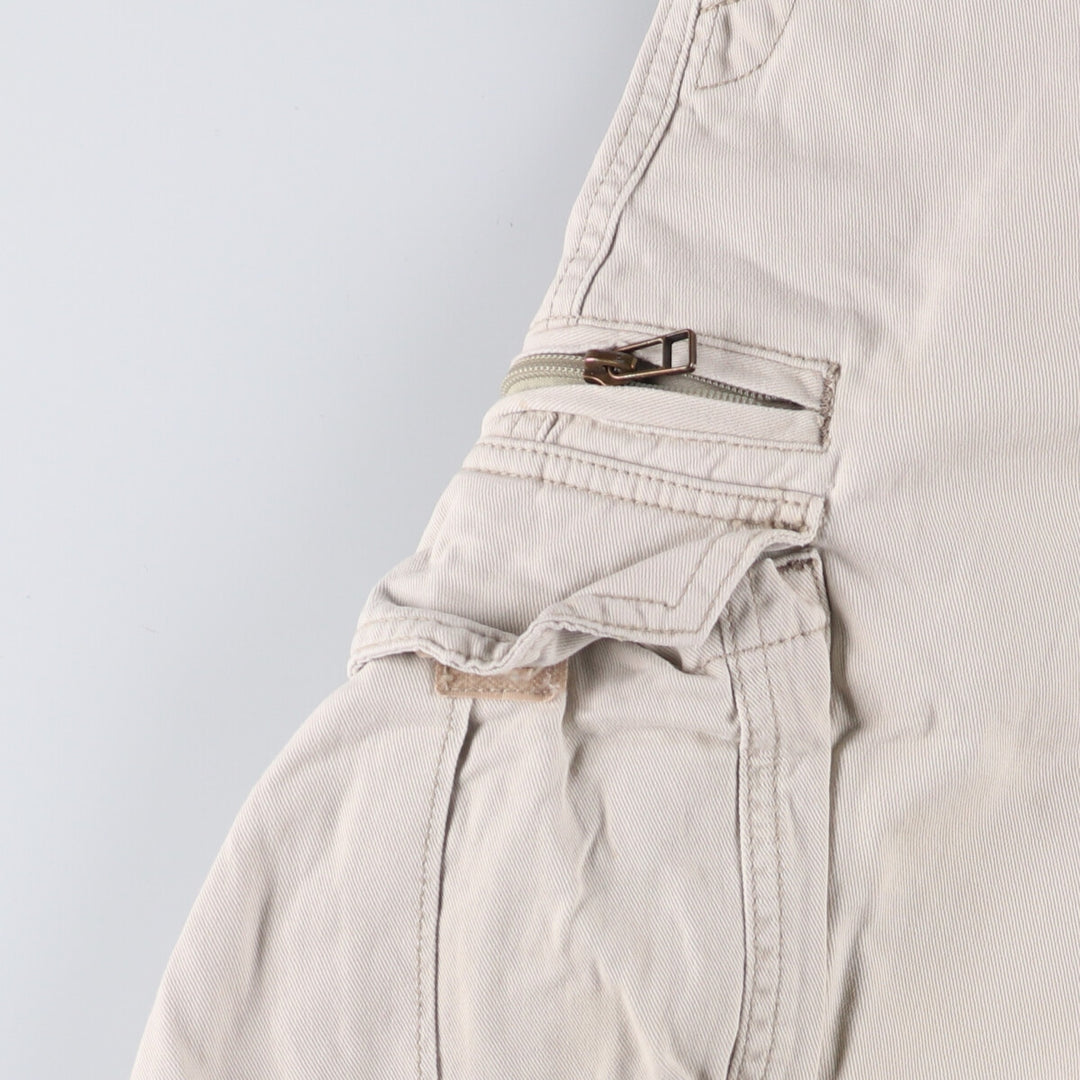 2000'S Levi's SILVER TAB Cargo Shorts, Men's Size 36 cotton Beige type Vintage Second Hand