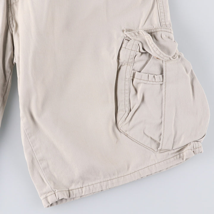 2000'S Levi's SILVER TAB Cargo Shorts, Men's Size 36 cotton Beige type Vintage Second Hand