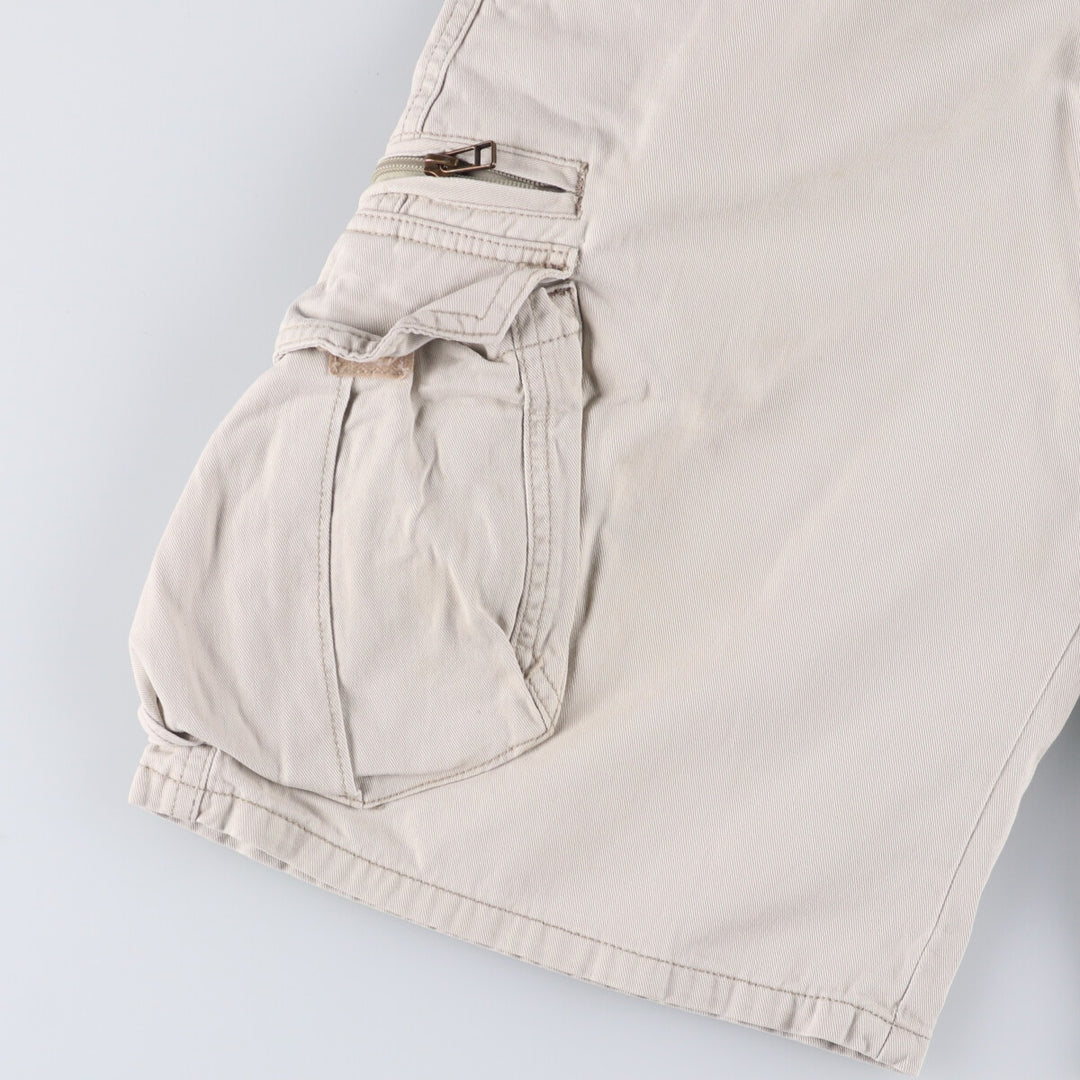 2000'S Levi's SILVER TAB Cargo Shorts, Men's Size 36 cotton Beige type Vintage Second Hand