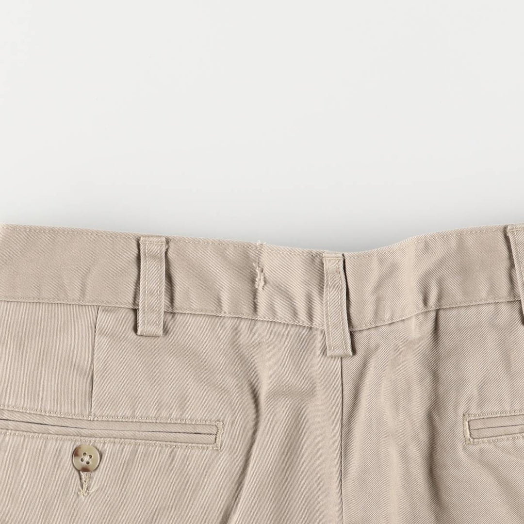Ralph Lauren POLO by Ralph Lauren TYLER SHORT Two-pleat chino shorts, short pants, men's size W34 cotton Beige type Vintage Second Hand