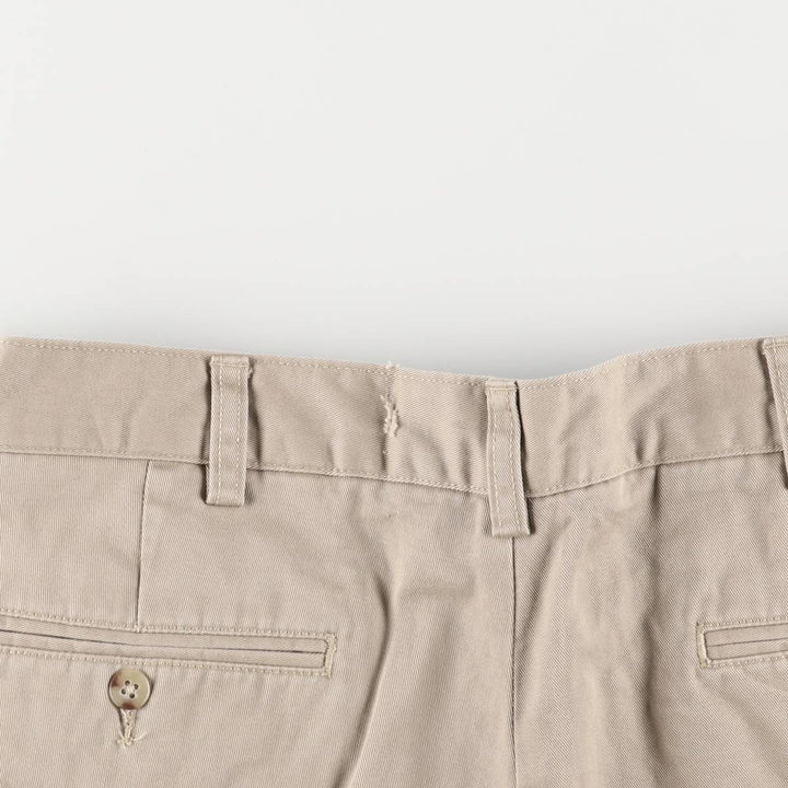 Ralph Lauren POLO by Ralph Lauren TYLER SHORT Two-pleat chino shorts, short pants, men's size W34 cotton Beige type Vintage Second Hand