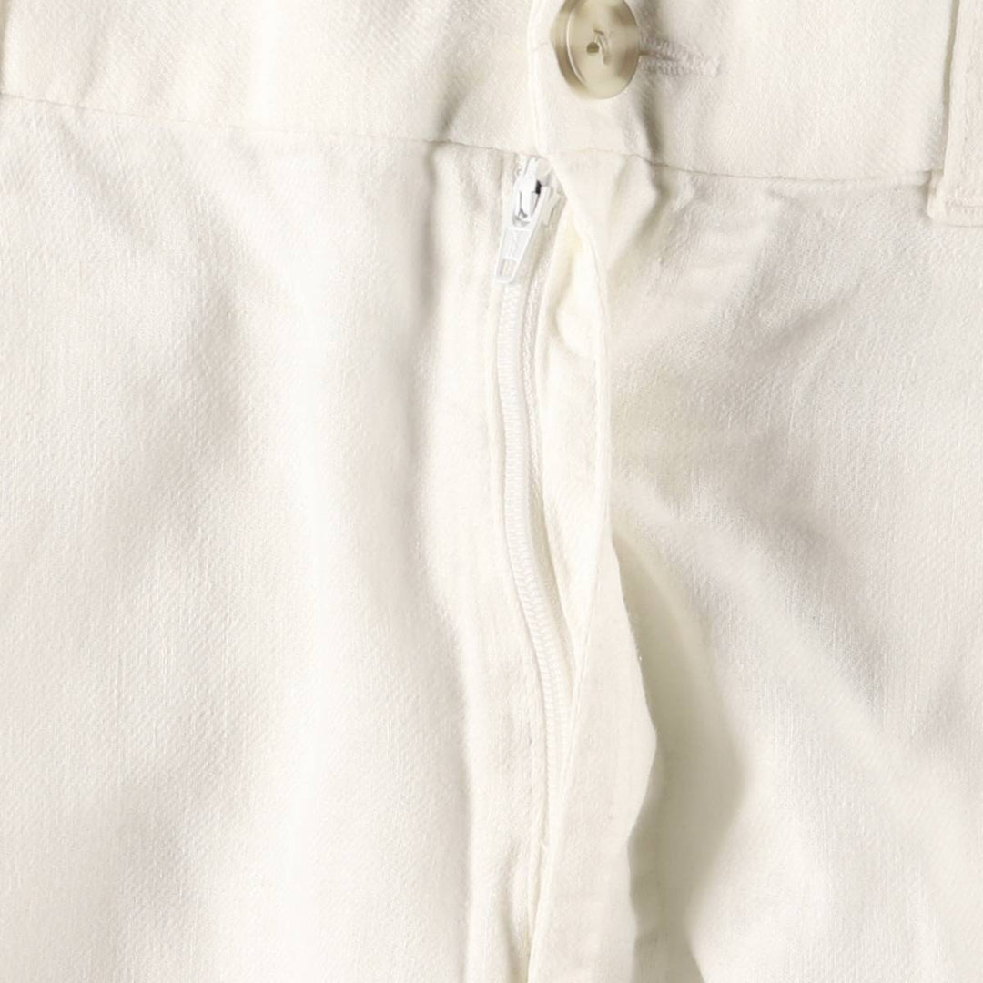 2000'S Perry Ellis Cotton and Linen Cargo Shorts, Men's Size W34 linen white type Vintage Second Hand