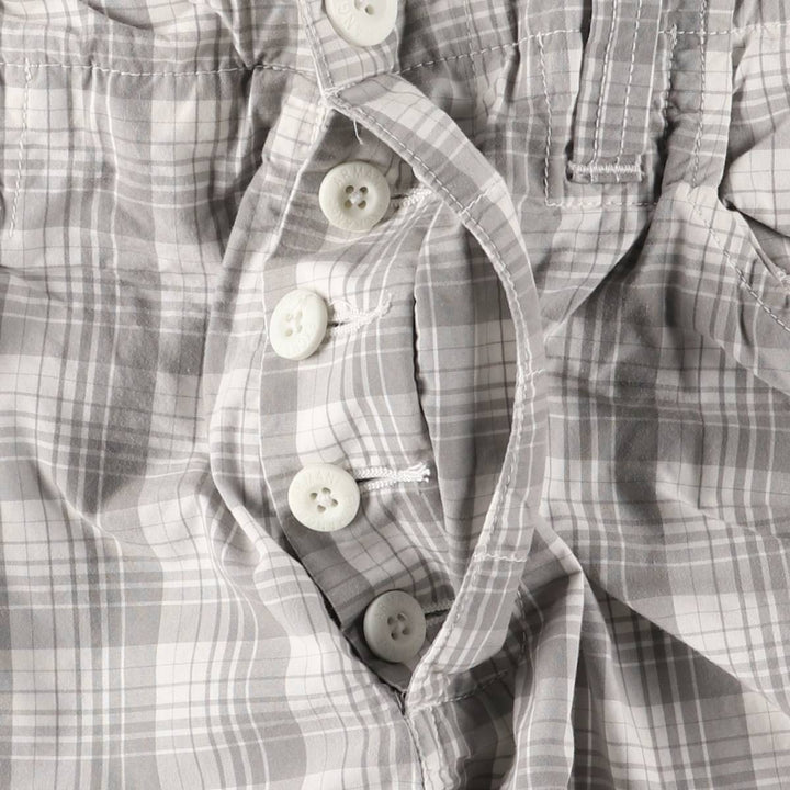 Armani ARMANI EXCHANGE Check Pattern Cotton Shorts, Cargo Pants, Men's, Size W35 cotton gray type Vintage Second Hand