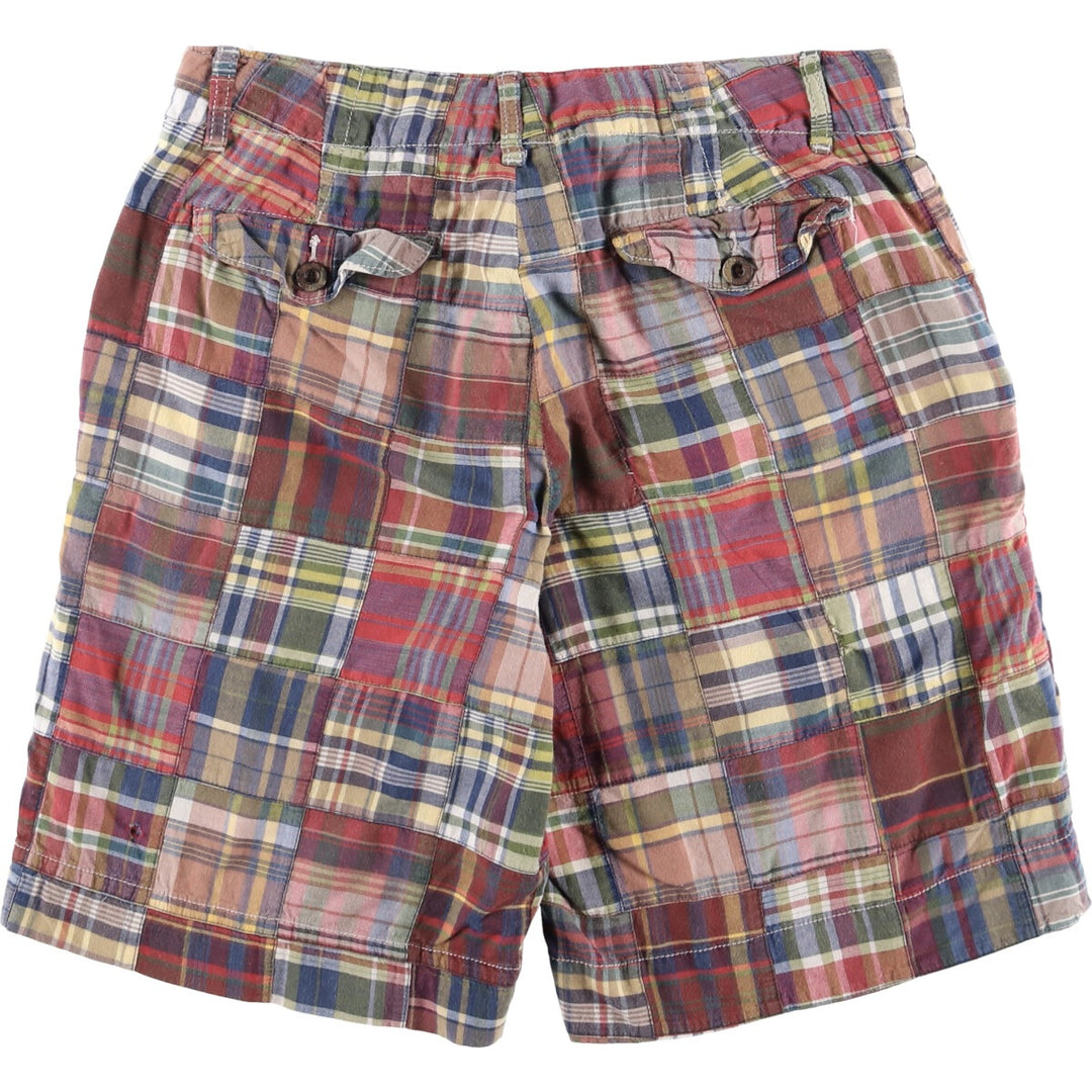 Ralph Lauren POLO by Ralph Lauren Check Pattern Cotton Shorts Short Pants Men's W36 cotton multicolor Vintage Second Hand