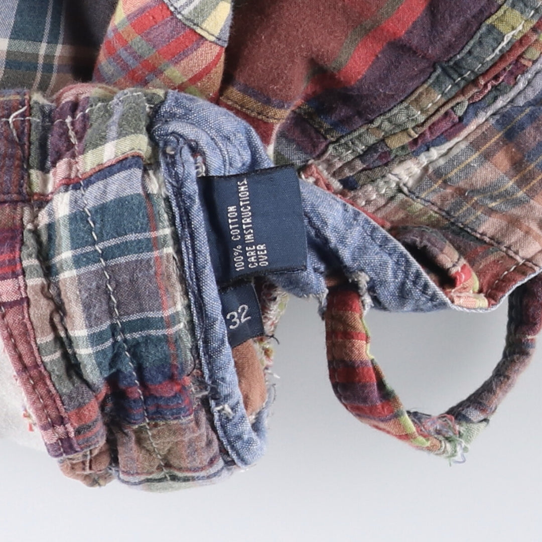 Ralph Lauren POLO by Ralph Lauren Check Pattern Cotton Shorts Short Pants Men's W36 cotton multicolor Vintage Second Hand