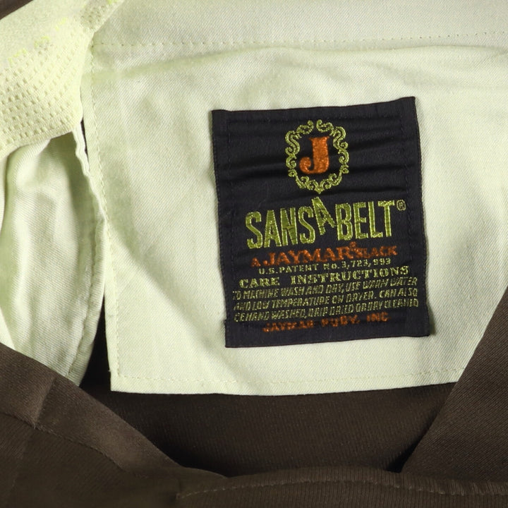 Vintage 70'S SANSABELT slacks for men, size W36 unclear brown type Vintage Second Hand