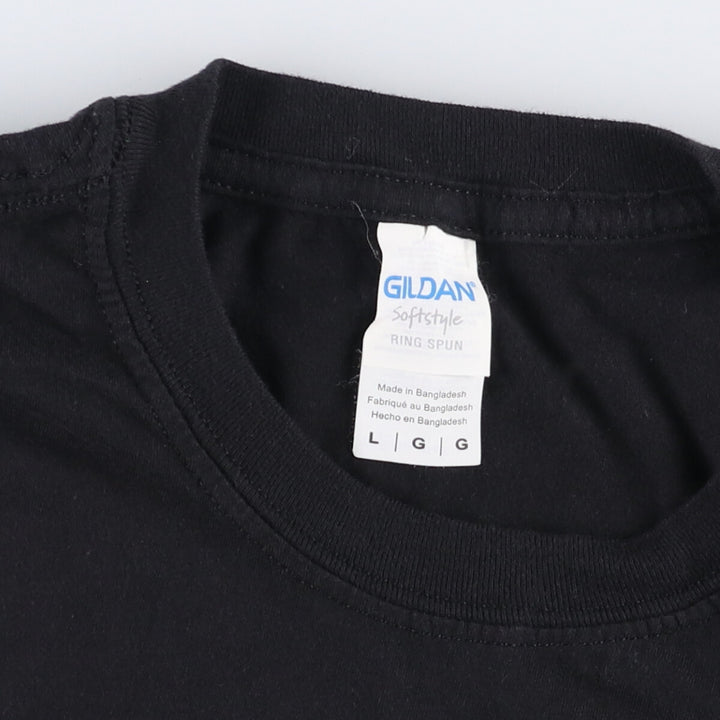 Billie Eilish band T-shirt, men's size L cotton black type Vintage Second Hand
