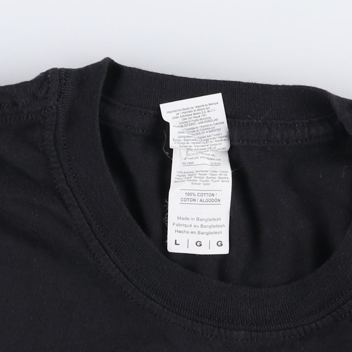 Billie Eilish band T-shirt, men's size L cotton black type Vintage Second Hand