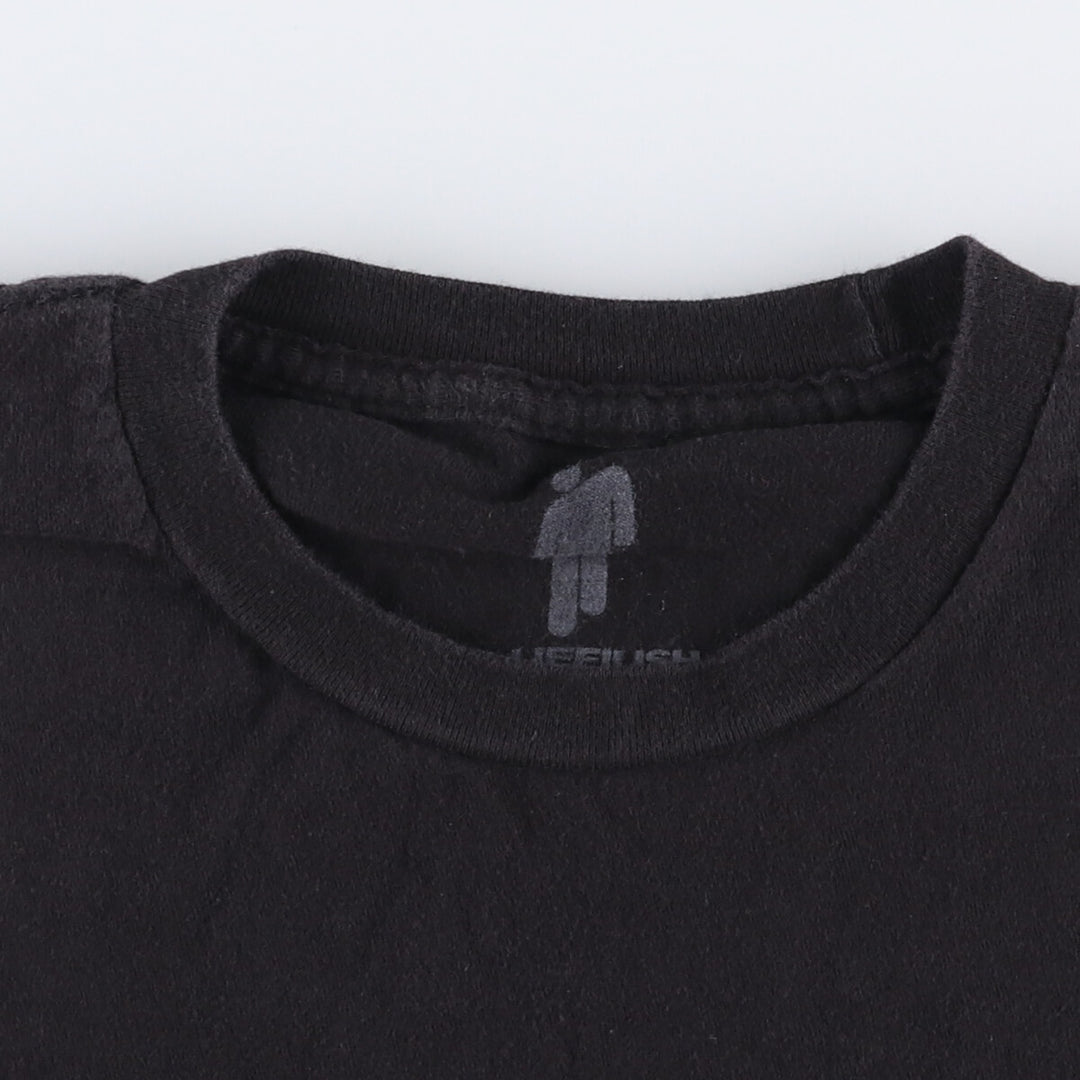 BILLIEEILISH Billie Eilish Band T-shirt Band T Men's M size cotton black type Vintage Second Hand