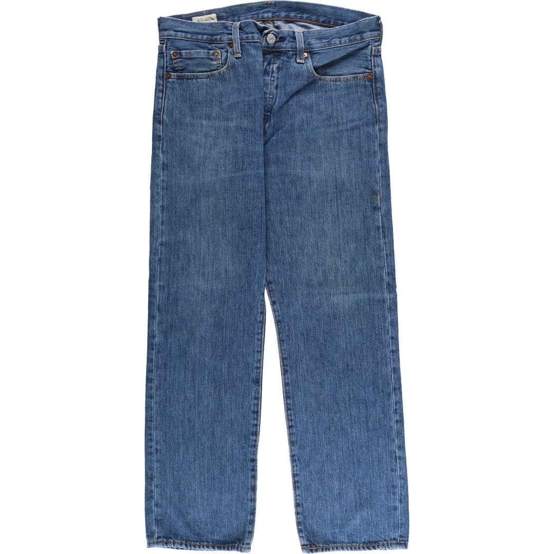 Levi's 501 Big E Straight Denim Pants, Men's Size 34 (approx.) cotton blue type Vintage Second Hand