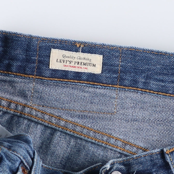 Levi's 501 Big E Straight Denim Pants, Men's Size 34 (approx.) cotton blue type Vintage Second Hand