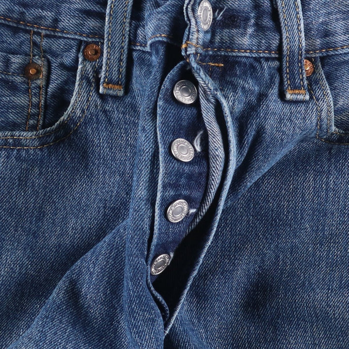 Levi's 501 Big E Straight Denim Pants, Men's Size 34 (approx.) cotton blue type Vintage Second Hand