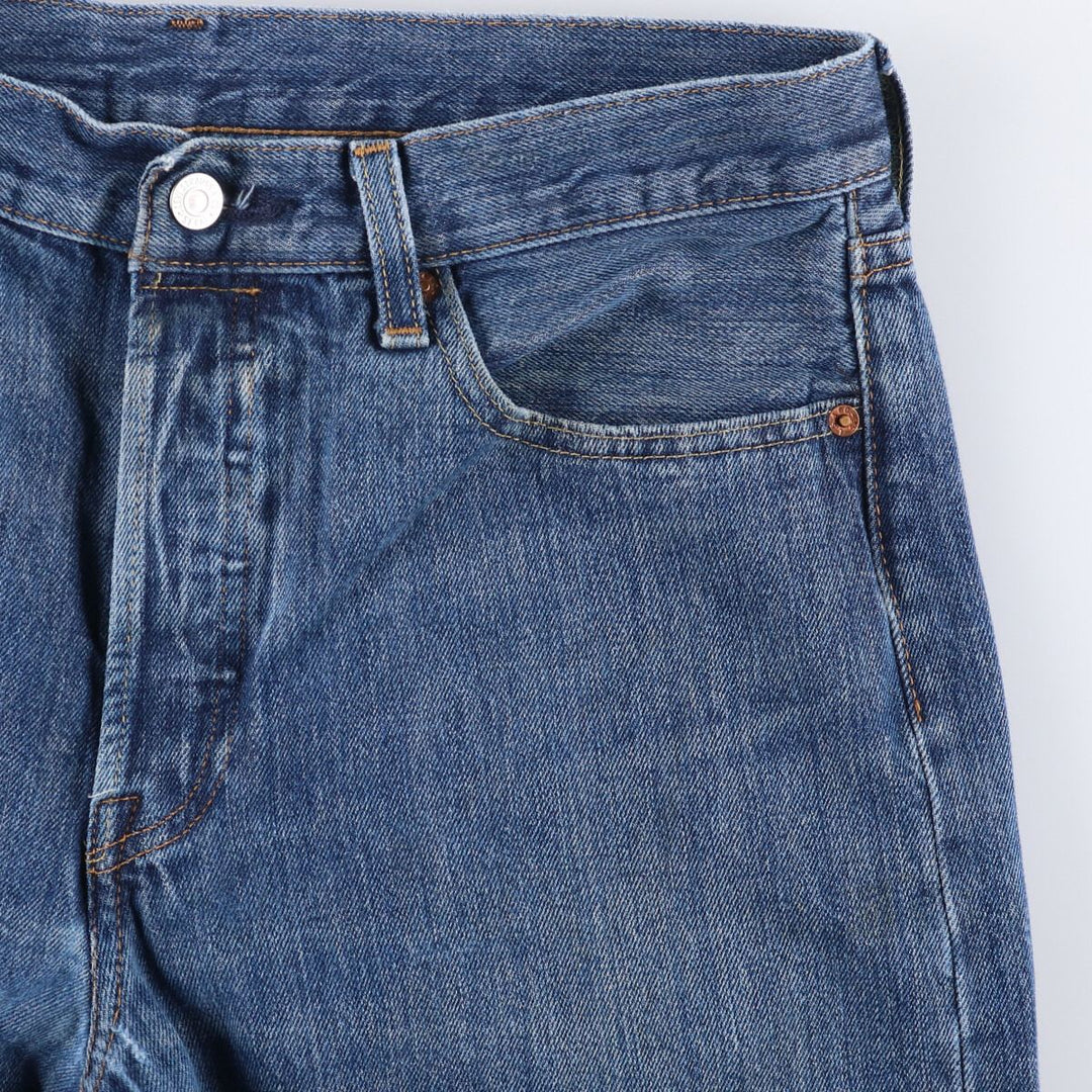 Levi's 501 Big E Straight Denim Pants, Men's Size 34 (approx.) cotton blue type Vintage Second Hand
