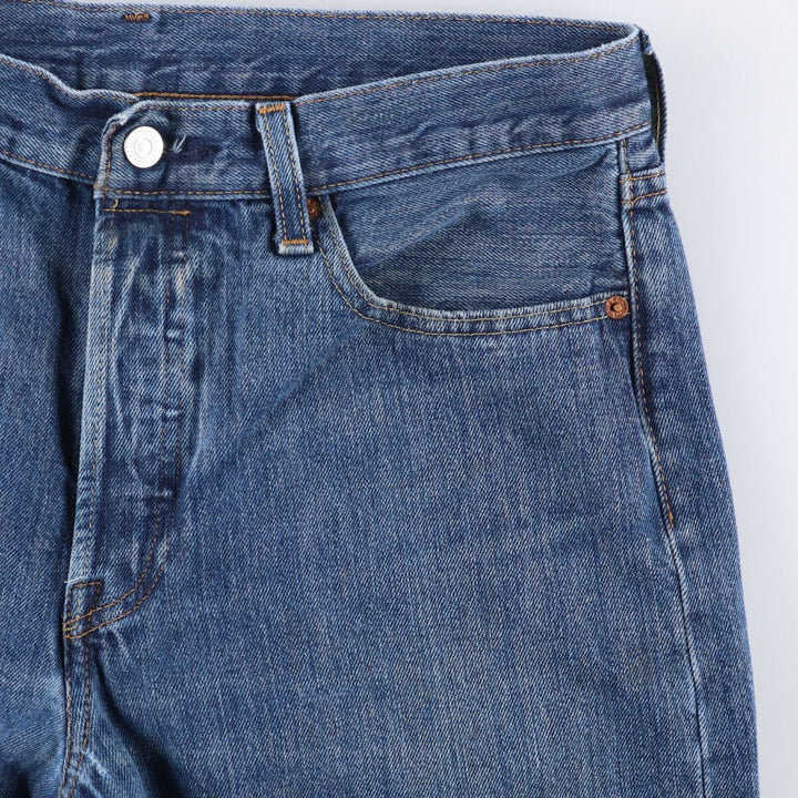 Levi's 501 Big E Straight Denim Pants, Men's Size 34 (approx.) cotton blue type Vintage Second Hand