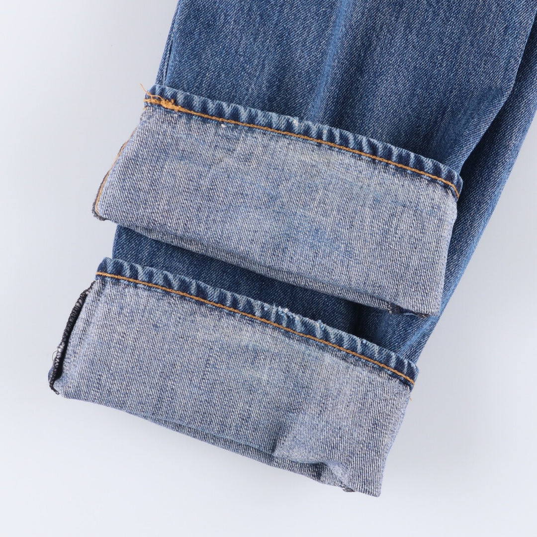 Levi's 501 Big E Straight Denim Pants, Men's Size 34 (approx.) cotton blue type Vintage Second Hand