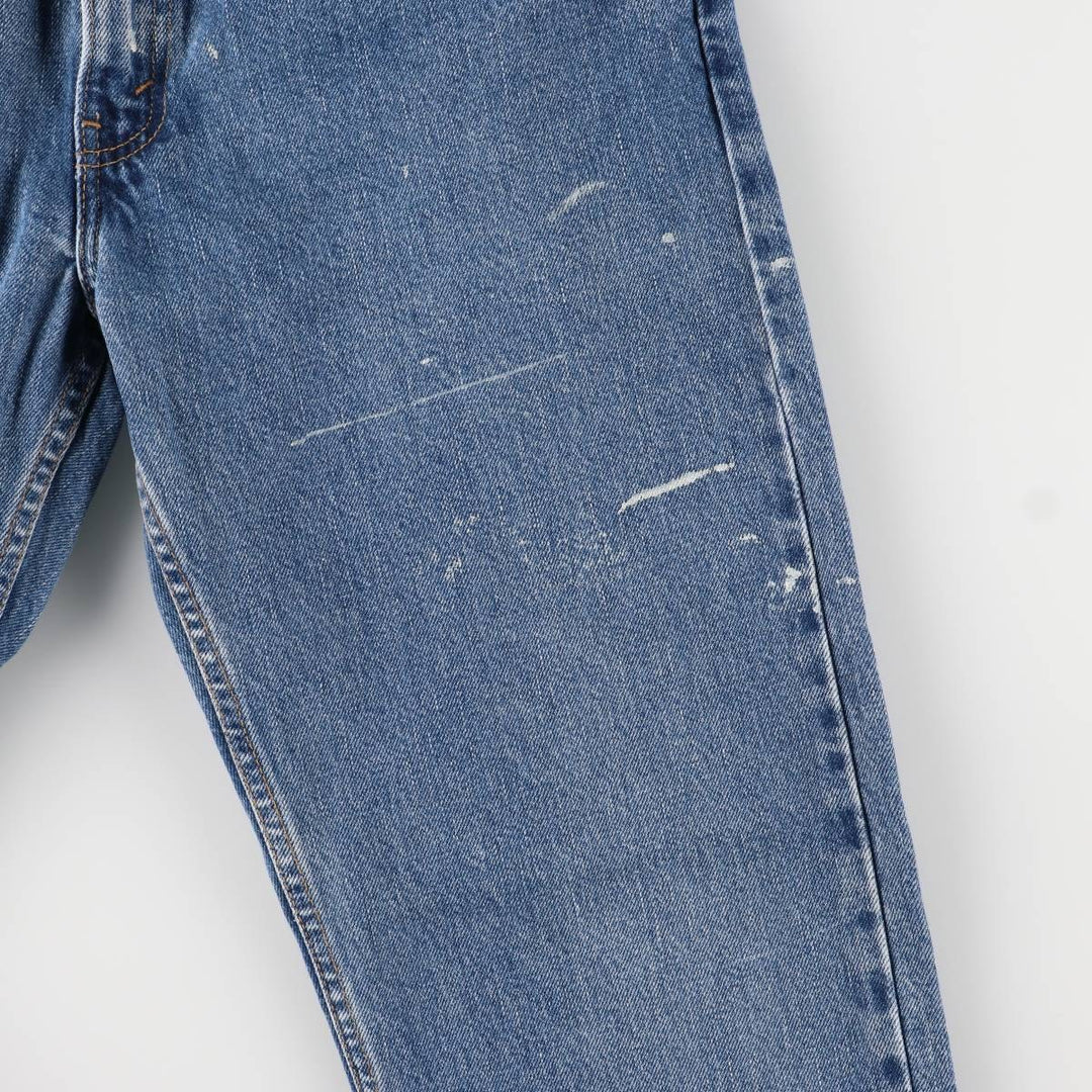 00'S Levi's 505 REGULAR FIT STRAIGHT LEG tapered denim pants for men, size w32 cotton blue type Vintage Second Hand