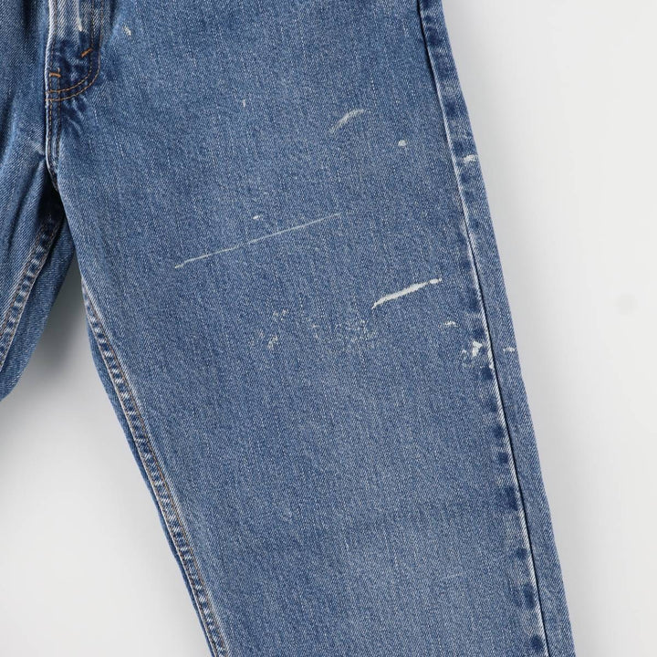 00'S Levi's 505 REGULAR FIT STRAIGHT LEG tapered denim pants for men, size w32 cotton blue type Vintage Second Hand