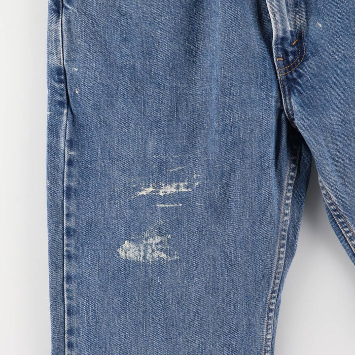 00'S Levi's 505 REGULAR FIT STRAIGHT LEG tapered denim pants for men, size w32 cotton blue type Vintage Second Hand