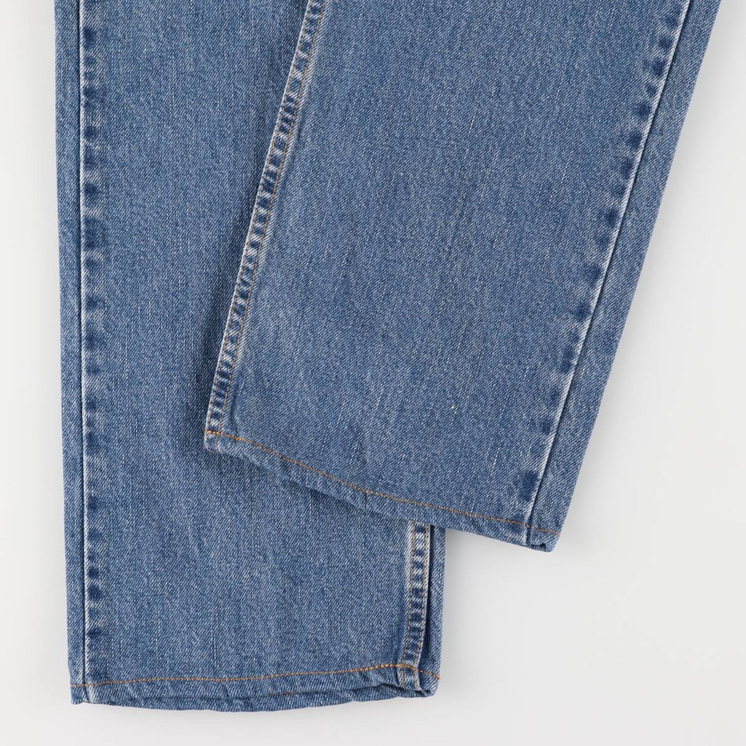 00'S Levi's 505 REGULAR FIT STRAIGHT LEG tapered denim pants for men, size w32 cotton blue type Vintage Second Hand