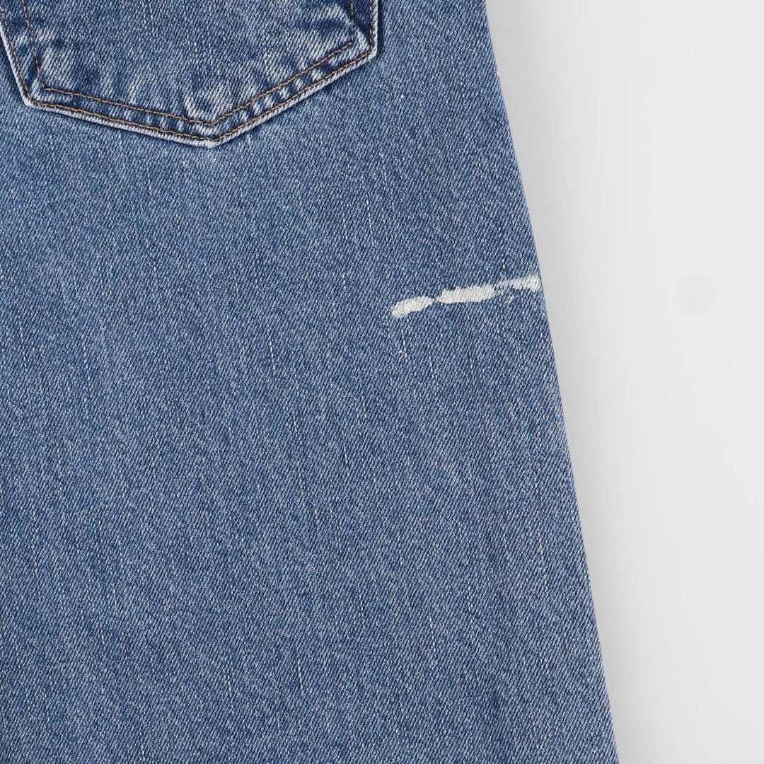 00'S Levi's 505 REGULAR FIT STRAIGHT LEG tapered denim pants for men, size w32 cotton blue type Vintage Second Hand
