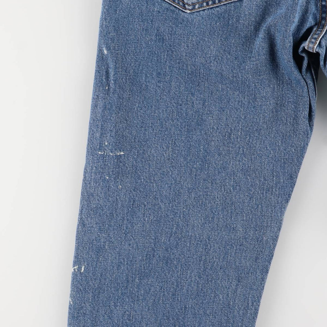 00'S Levi's 505 REGULAR FIT STRAIGHT LEG tapered denim pants for men, size w32 cotton blue type Vintage Second Hand