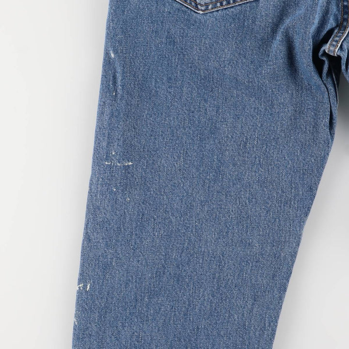 00'S Levi's 505 REGULAR FIT STRAIGHT LEG tapered denim pants for men, size w32 cotton blue type Vintage Second Hand