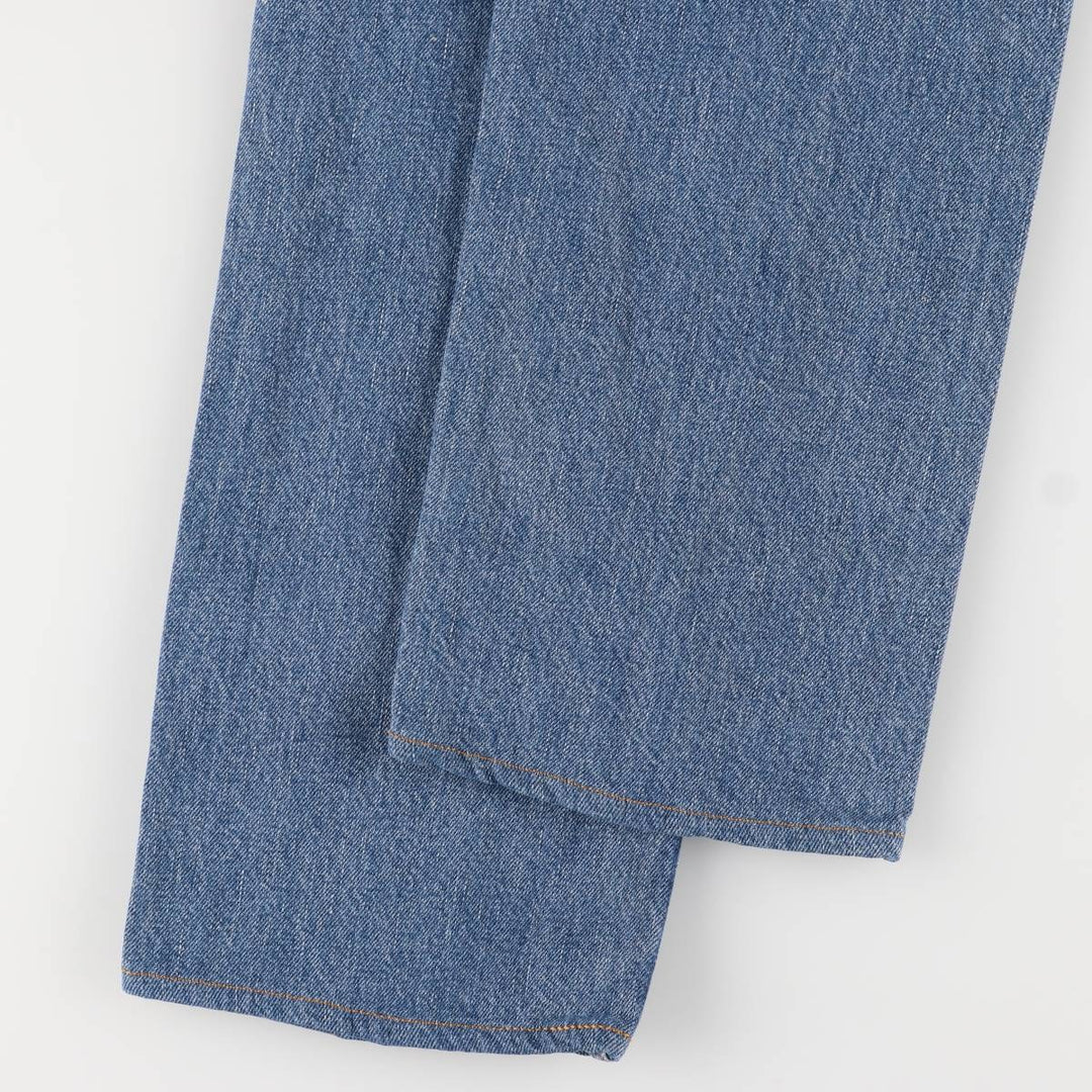 00'S Levi's 505 REGULAR FIT STRAIGHT LEG tapered denim pants for men, size w32 cotton blue type Vintage Second Hand