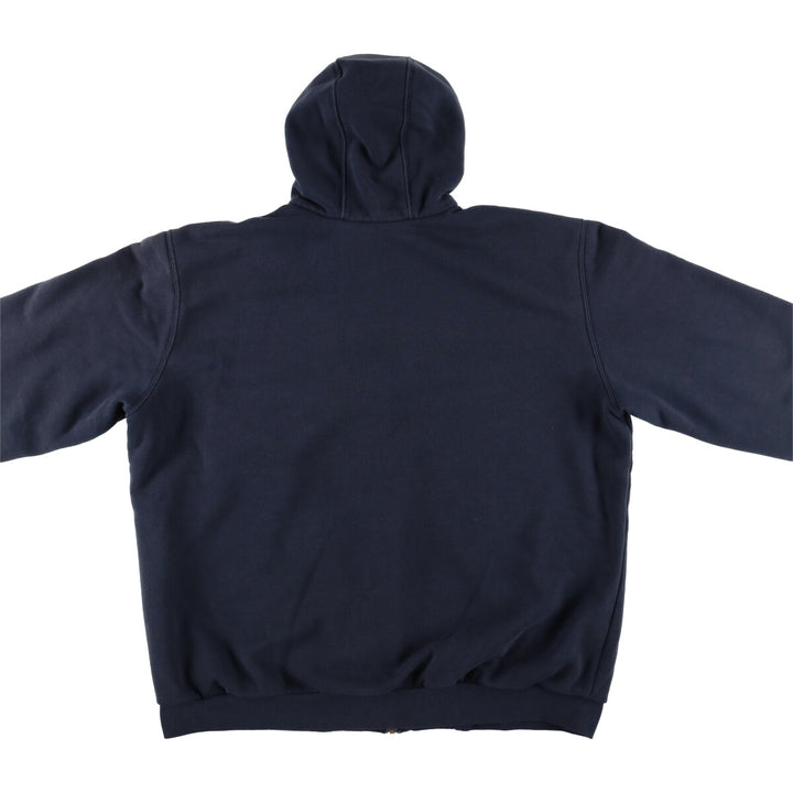Carhartt Sweat Full Zip Hoodie Men's XL cotton navy blue type Vintage Second Hand