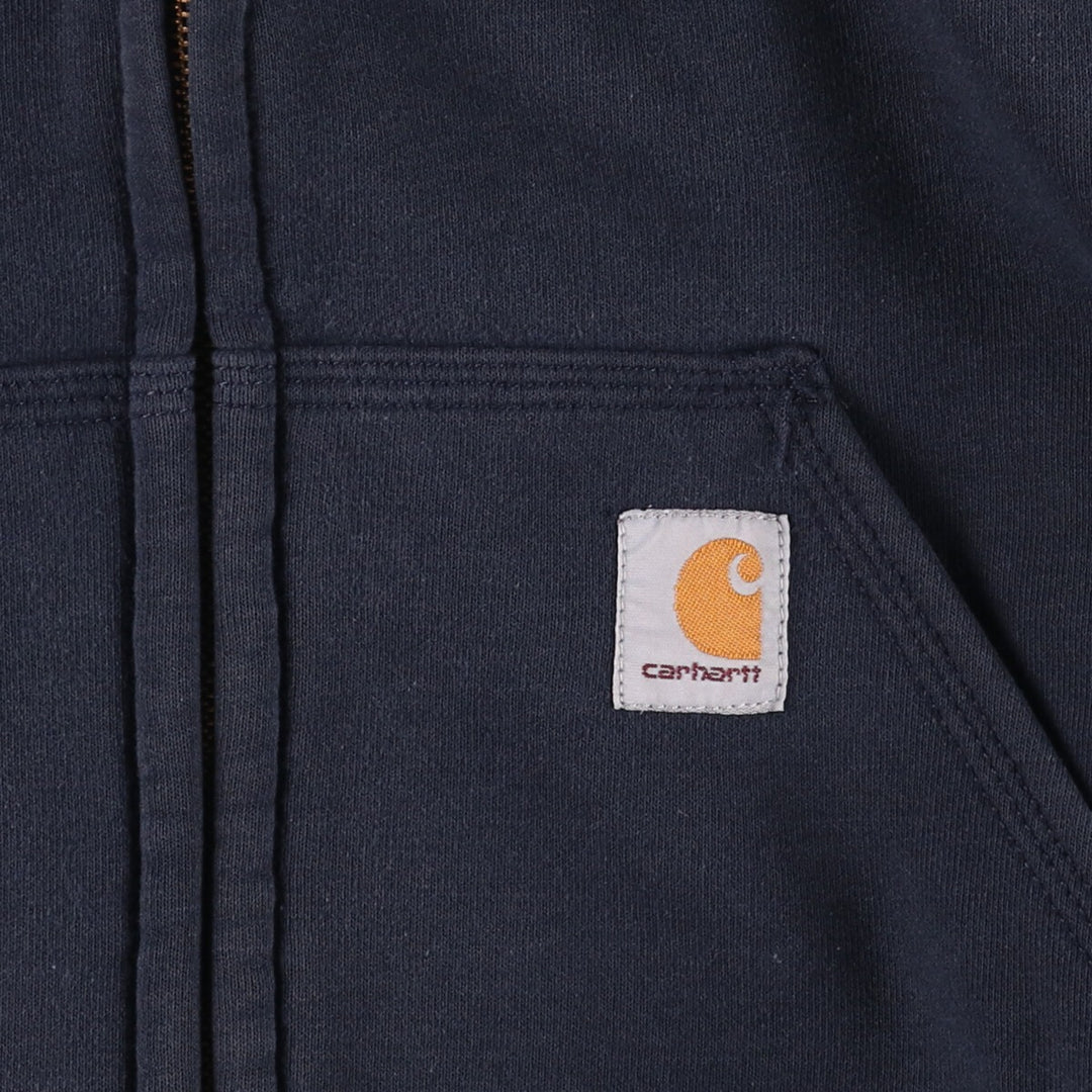 Carhartt Sweat Full Zip Hoodie Men's XL cotton navy blue type Vintage Second Hand