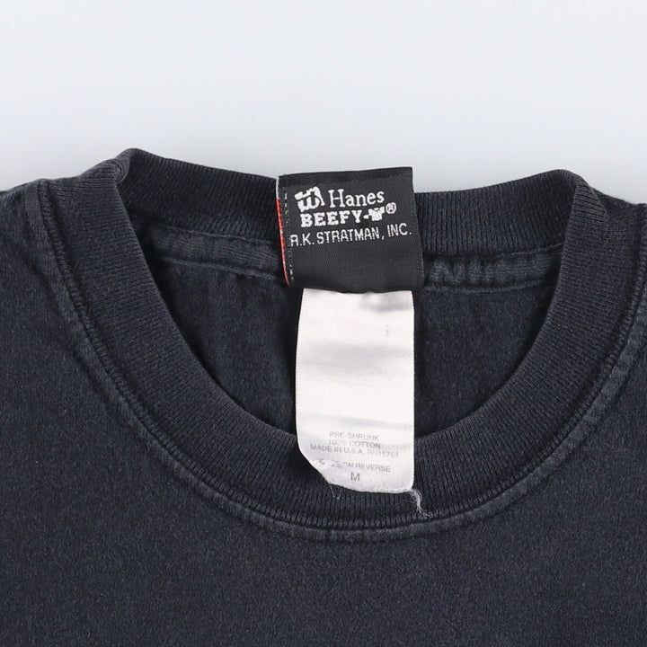 00'S Harley-Davidson Motorcycle Bike T-shirt Made in USA Men's M size cotton black type Vintage Second Hand