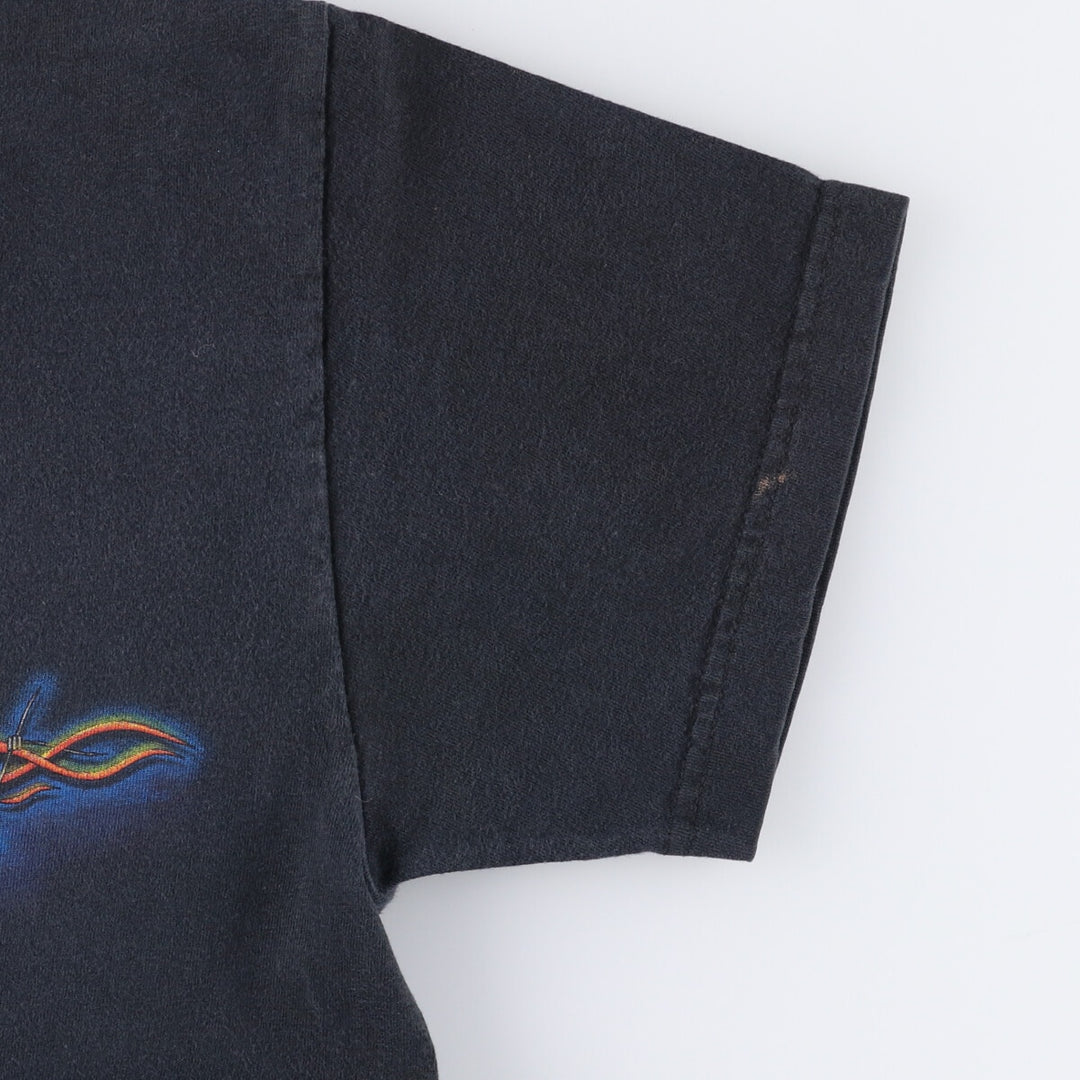 00'S Harley-Davidson Motorcycle Bike T-shirt Made in USA Men's M size cotton black type Vintage Second Hand