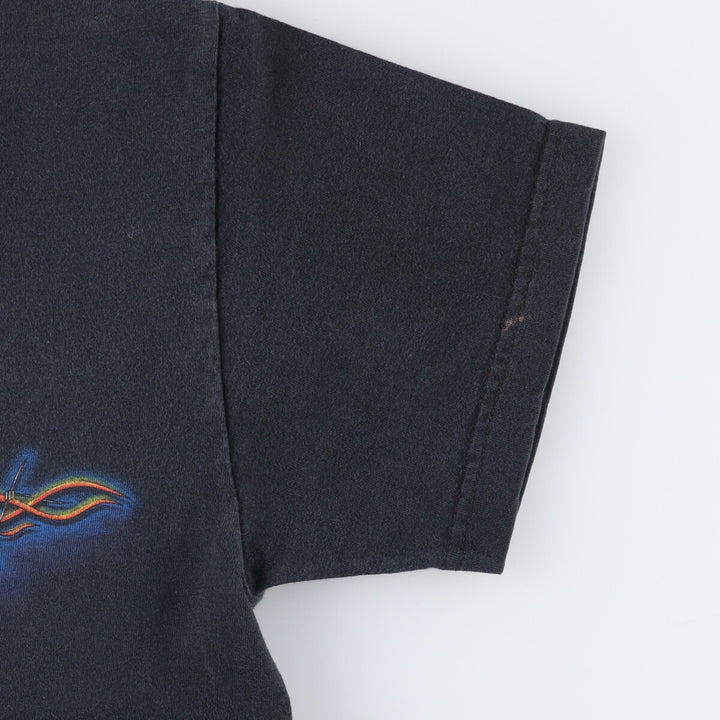 00'S Harley-Davidson Motorcycle Bike T-shirt Made in USA Men's M size cotton black type Vintage Second Hand