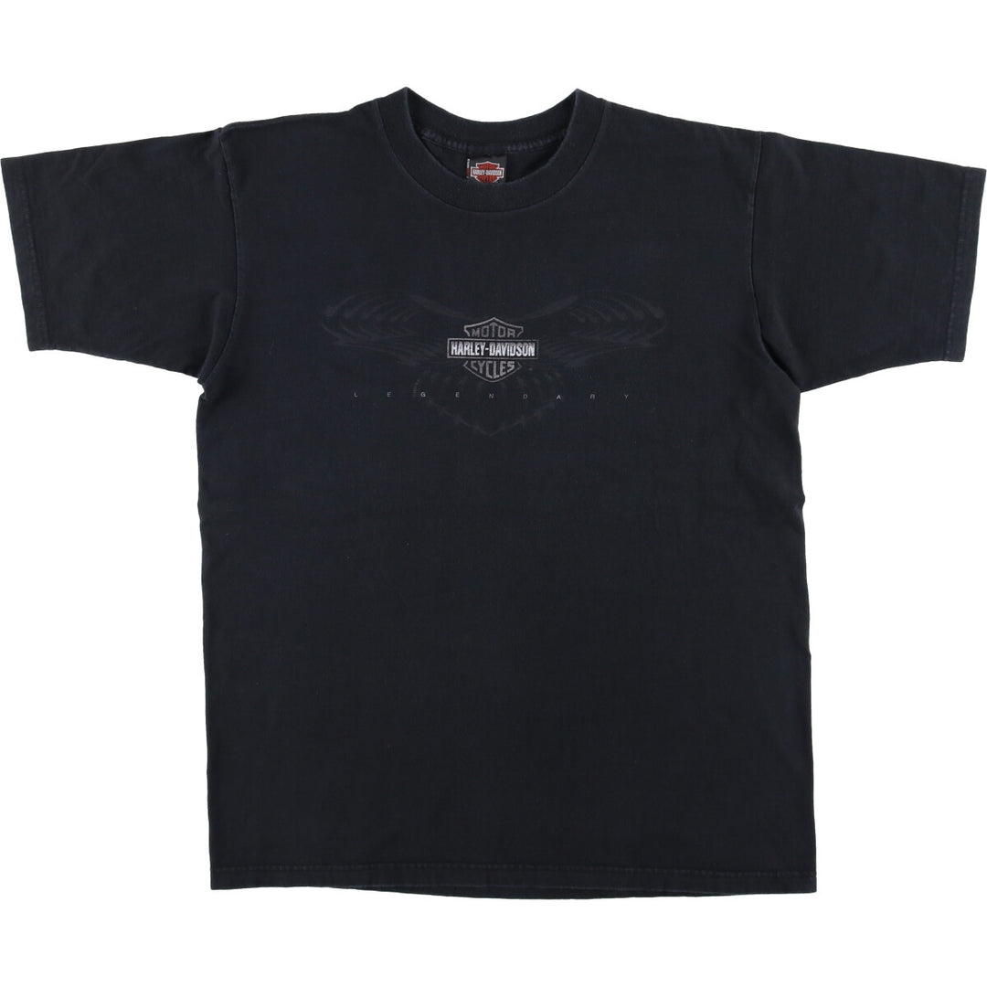 90'S Harley-Davidson Motorcycle Bike T-shirt Made in USA Men's L Vintage cotton black type Vintage Second Hand