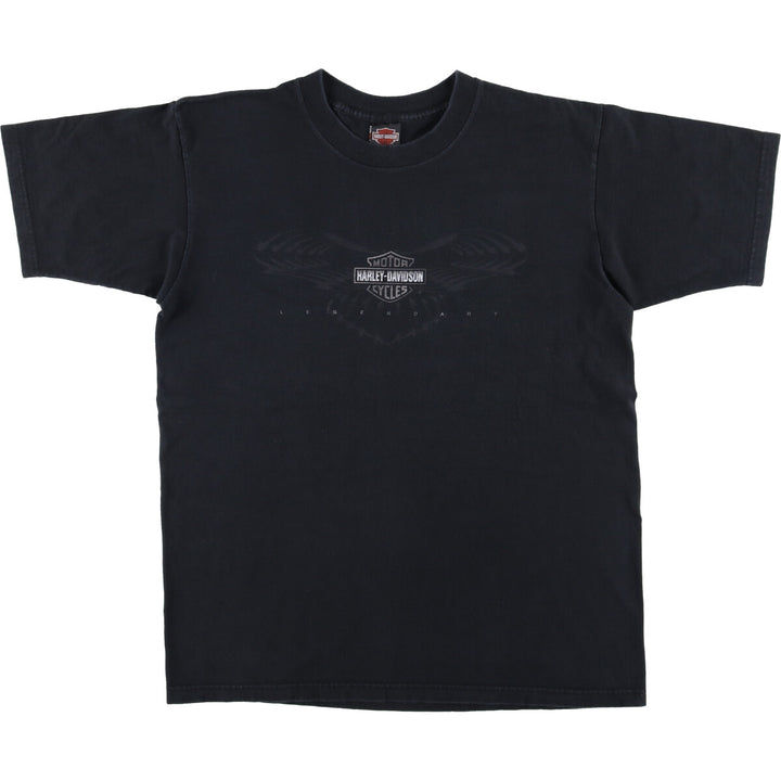 90'S Harley-Davidson Motorcycle Bike T-shirt Made in USA Men's L Vintage cotton black type Vintage Second Hand