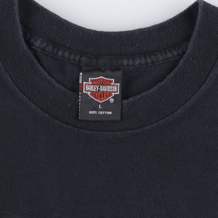 90'S Harley-Davidson Motorcycle Bike T-shirt Made in USA Men's L Vintage cotton black type Vintage Second Hand
