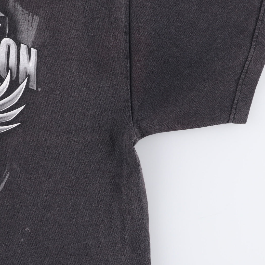 Harley-Davidson Eagle Pattern Motorcycle Bike T-shirt Men's XL unclear black type Vintage Second Hand